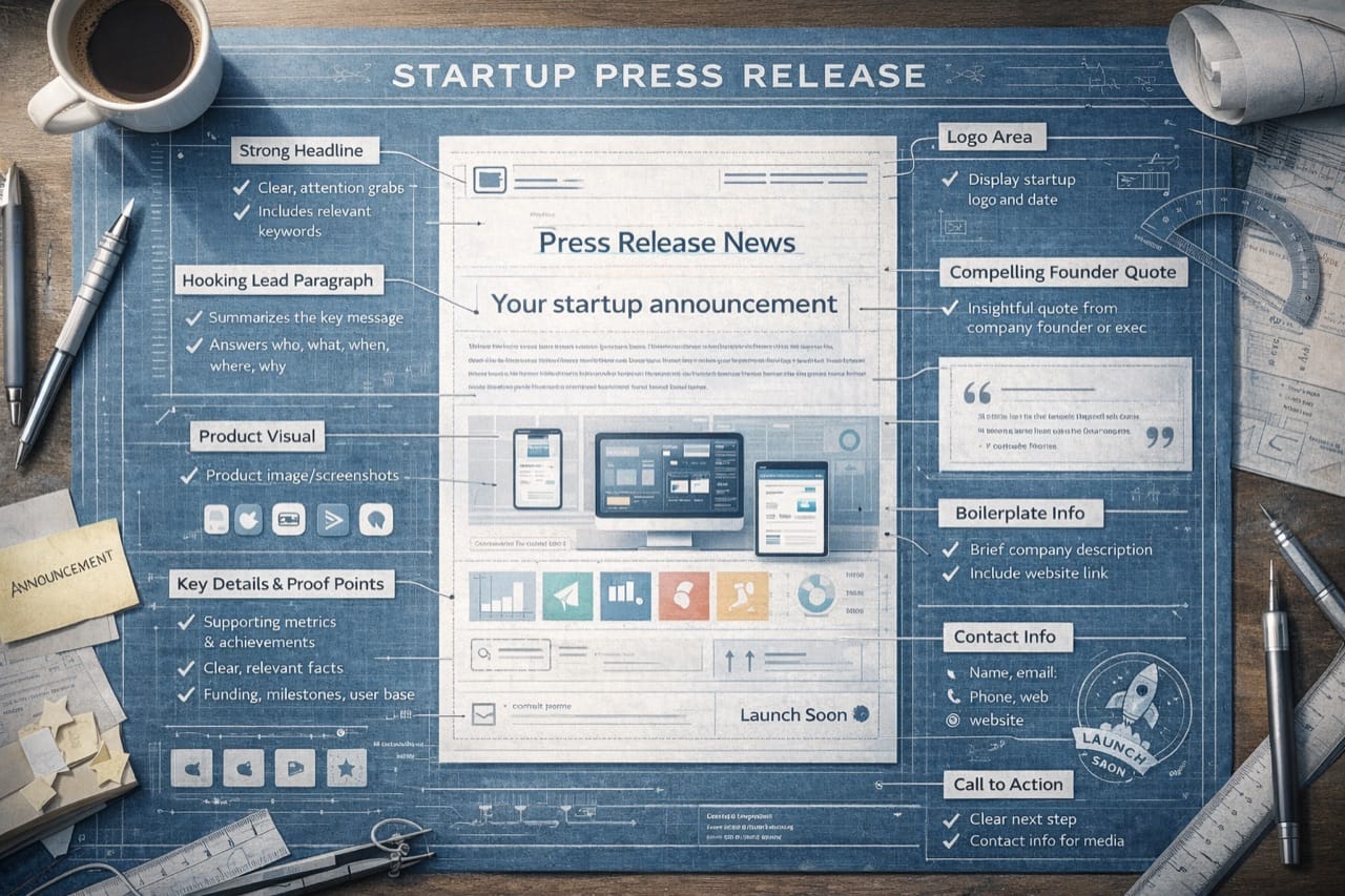 Checklist: The Anatomy of a Perfect Press Release for Startups