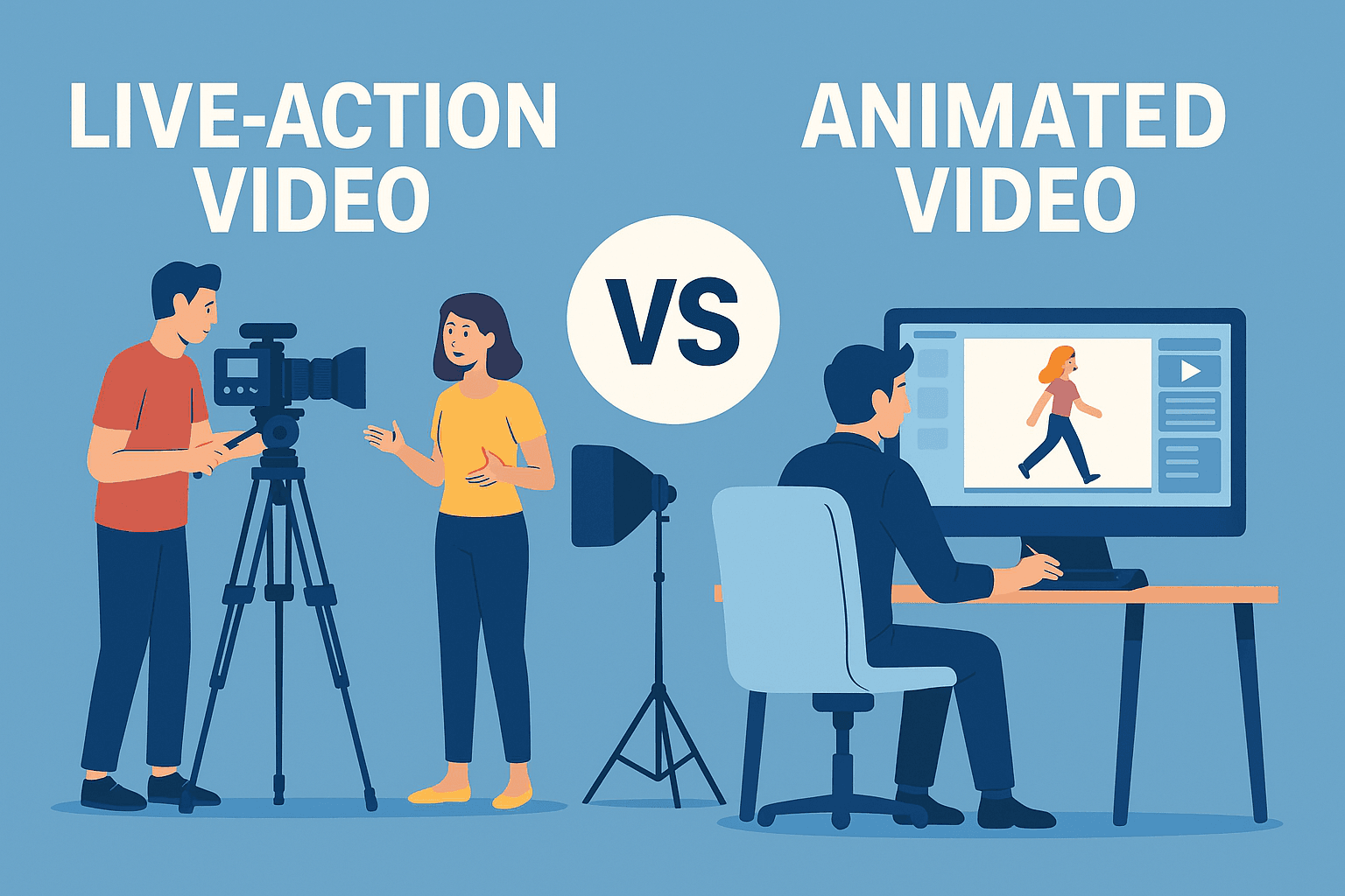 Should Your Startup Use Live Action or Animated Video for Your Launch