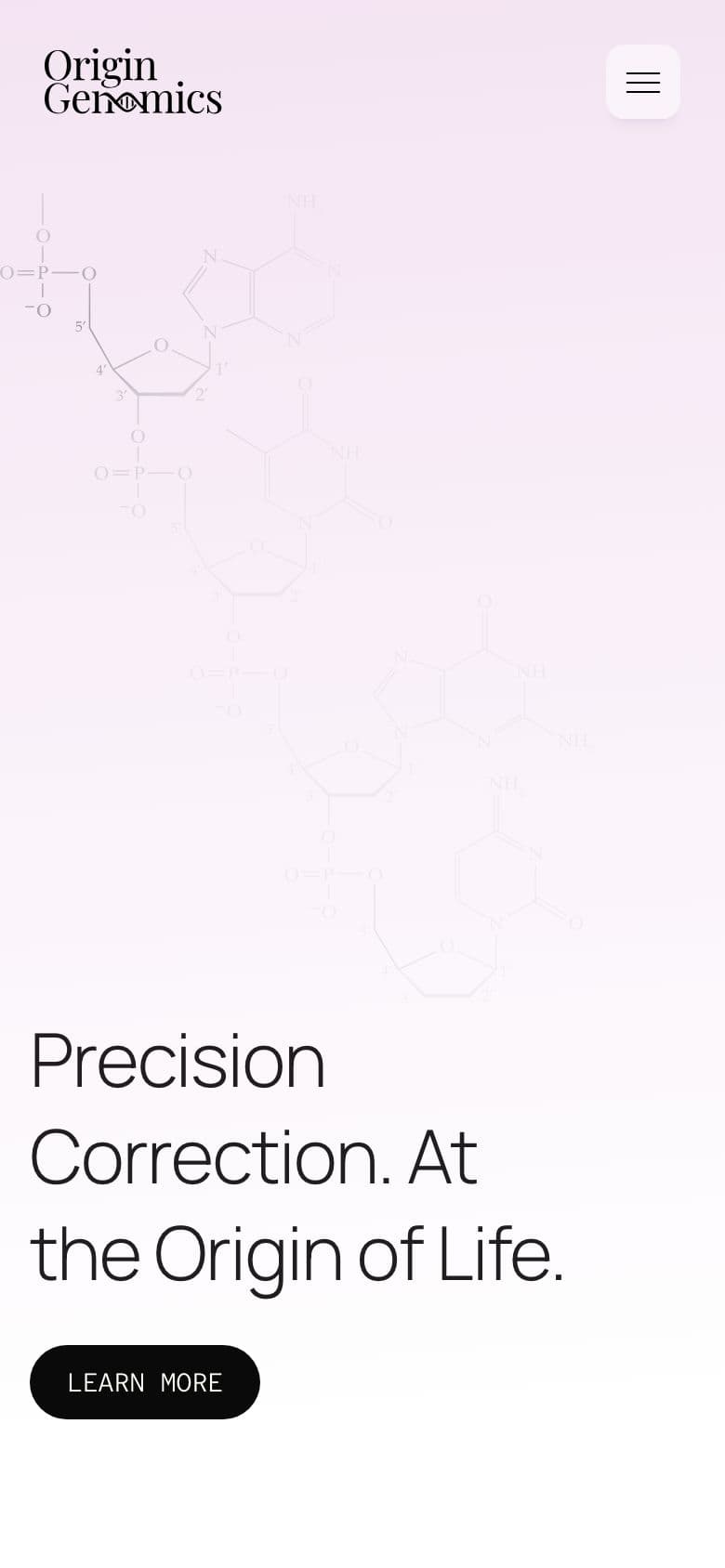 Origin Genomics mobile site
