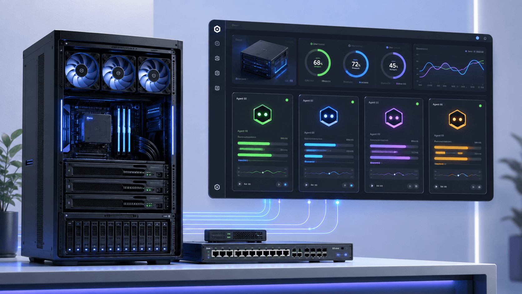 How Do You Set Up Hardware to Run Multiple AI Agents?