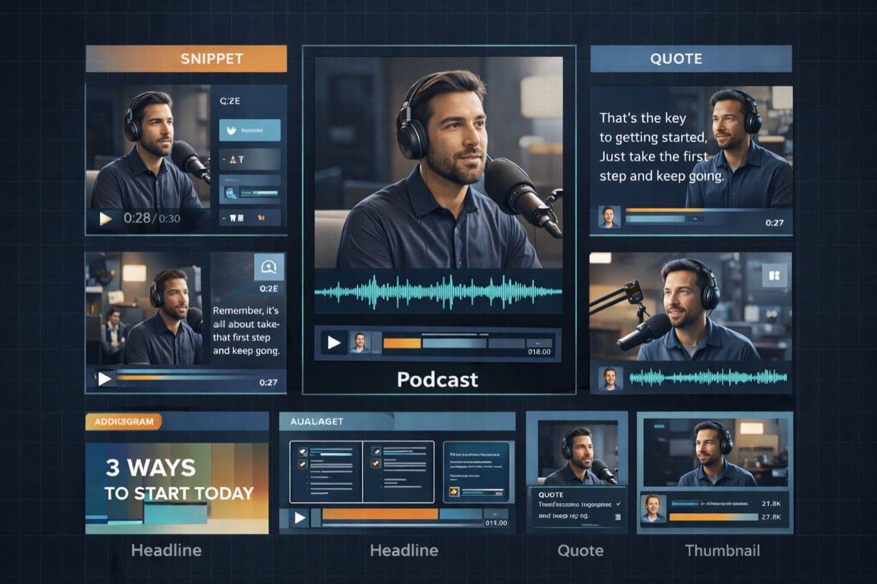 How to Repurpose Podcast Clips into Social Media Content