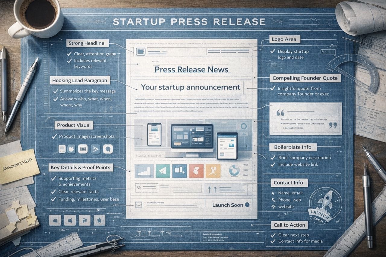 Checklist: The Anatomy of a Perfect Press Release for Startups