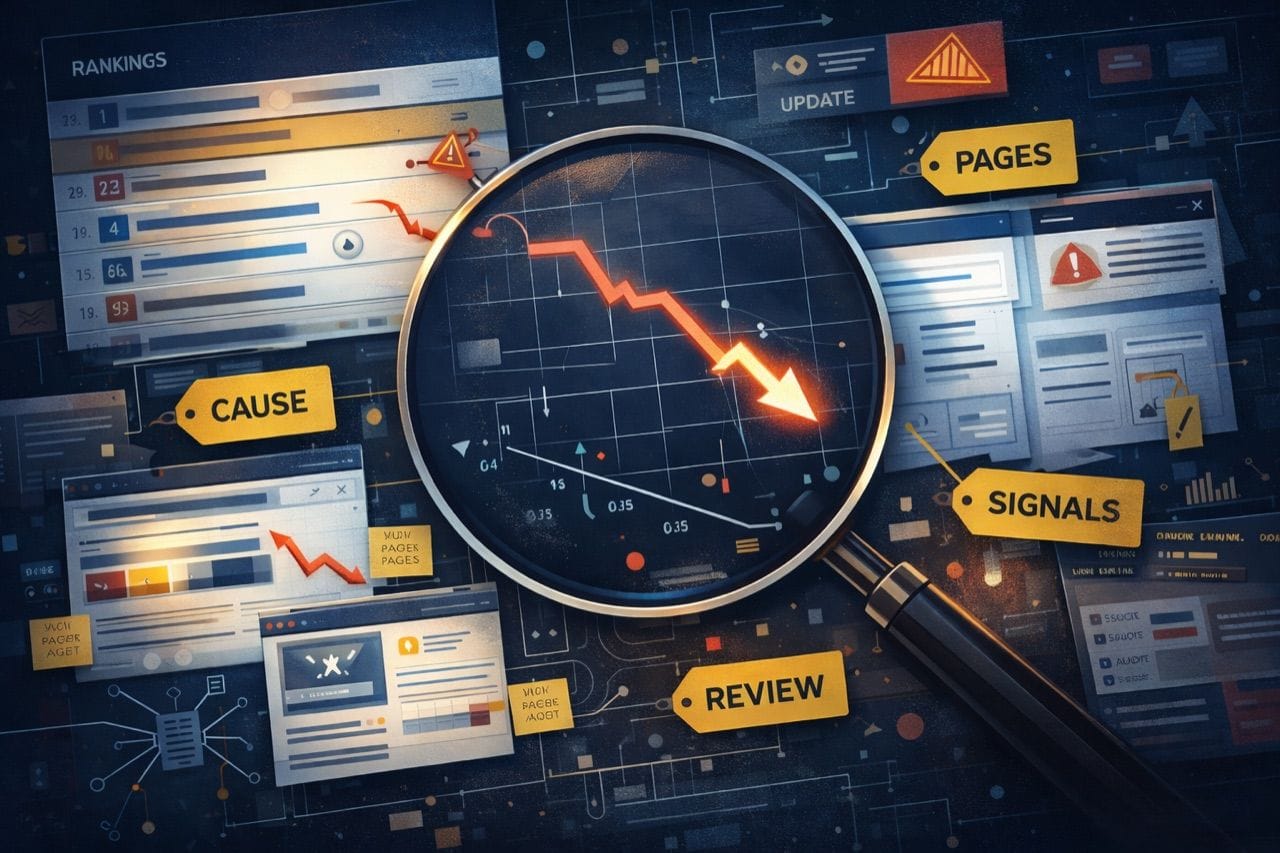What is the First Step to Take After a Dramatic Google Ranking Drop?