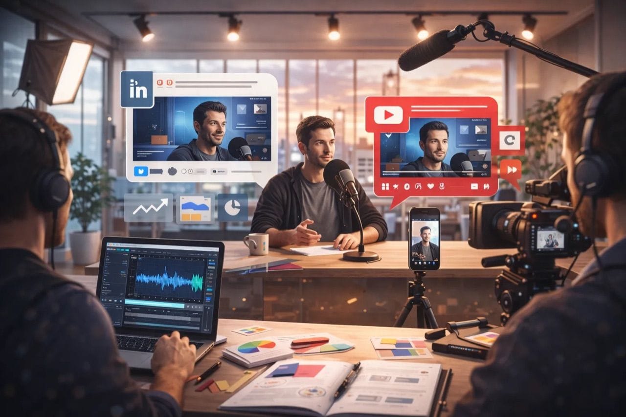 Bay Area Podcast Production Teams That Help Founders Repurpose Episodes Into LinkedIn and YouTube Content