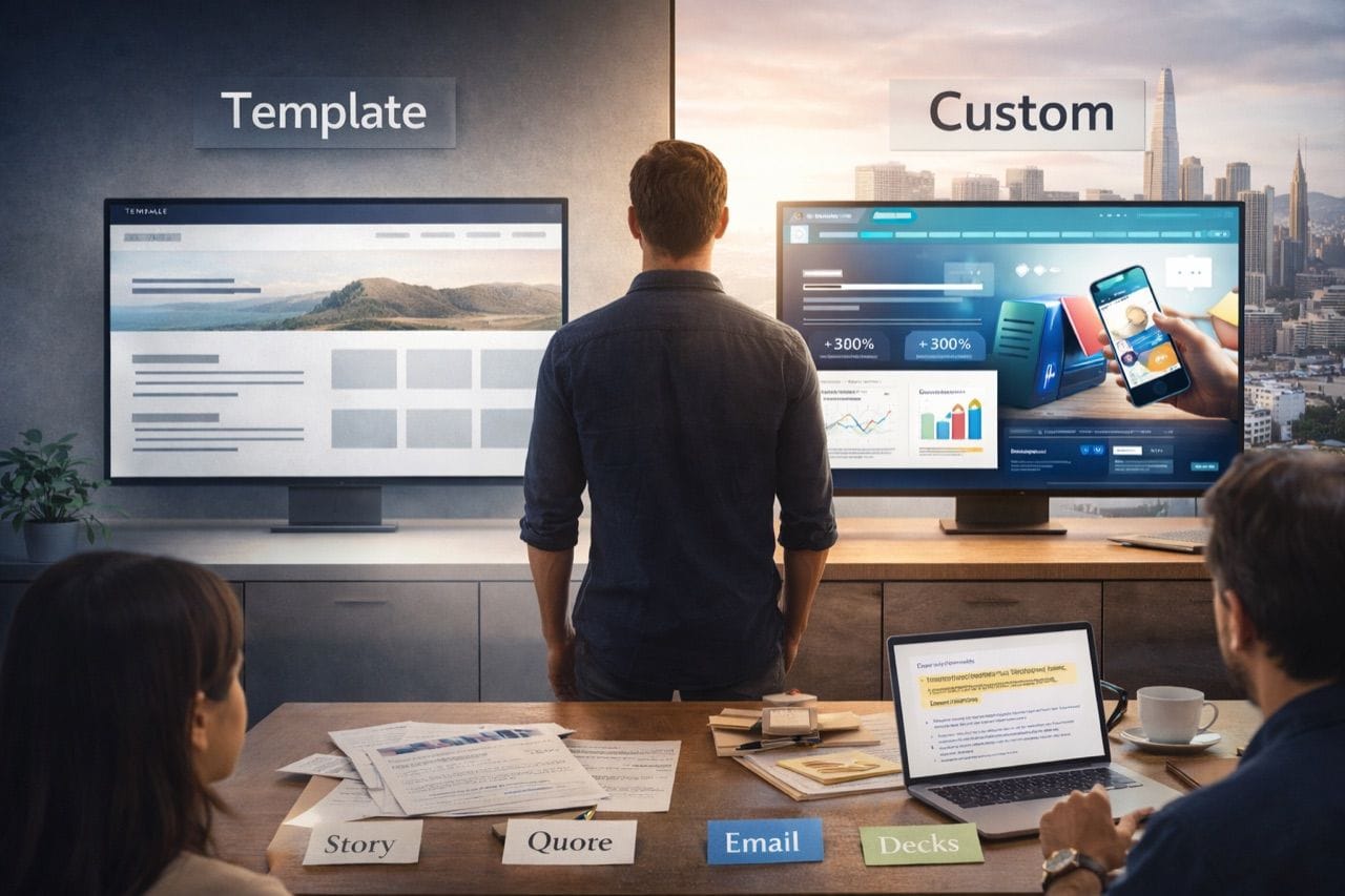 When Bay Area Startups Should Invest in a Custom Website Build Instead of a Template-Based Site