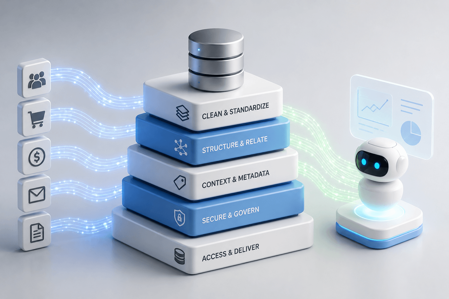 How Should Business Data Be Structured for AI Agent Efficiency?