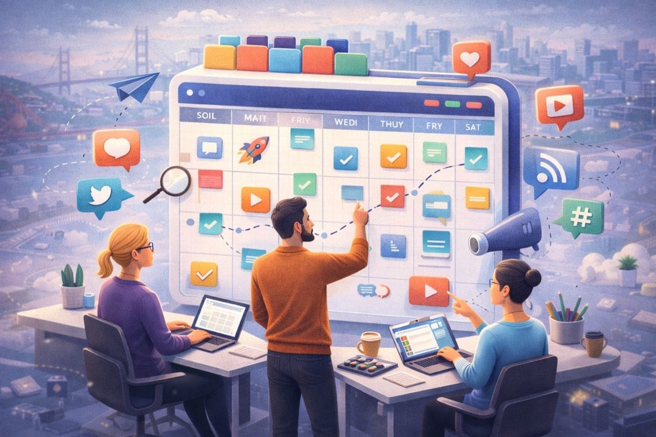 The Best Social Media Content Calendar Structure for Early-Stage Bay Area Startup Teams
