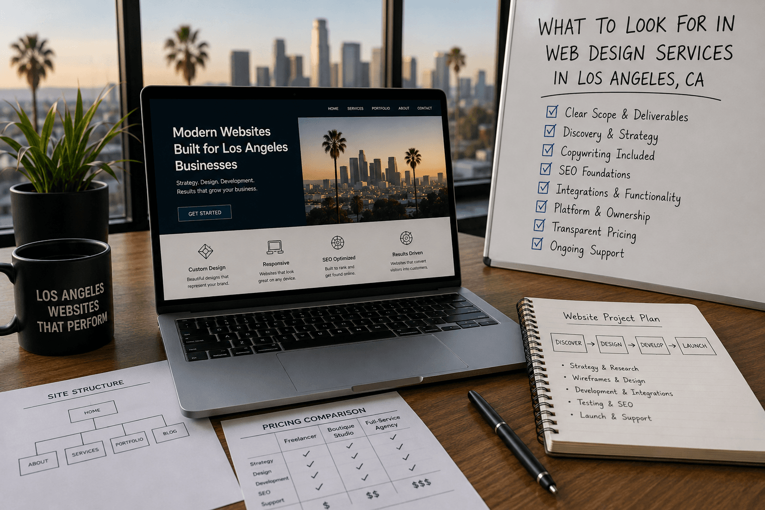 web design services planning for los angeles businesses